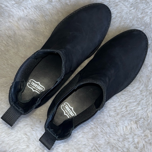 Thursday Boot Co Black Matte Leather Chelsea Boots size 9.5 - Picture 8 of 10